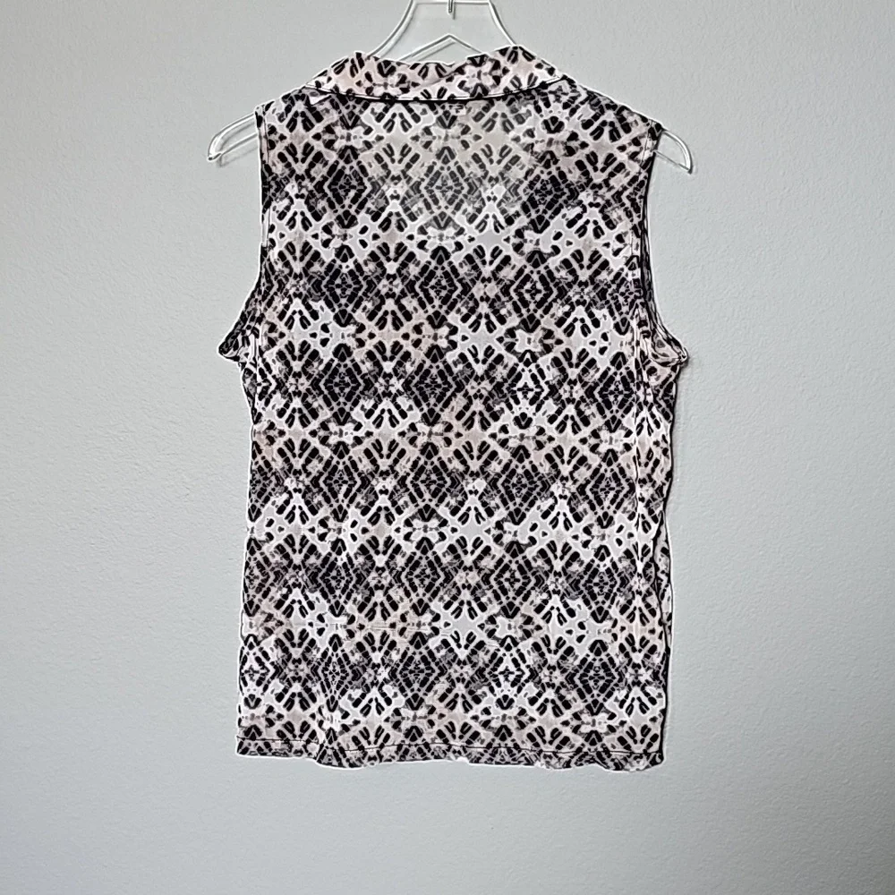 French Laundry 90's Boho Large Layered Surplice Sleeveless Top